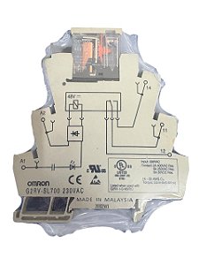 Relé de Interface Slim 230Vca 1Rev. 6A 6,2mm *G2RV-SL700 Omron