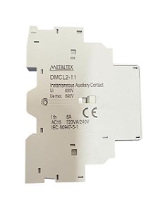 Bloco de Contato Lateral para Disjuntores DM2 1Na+1Nf *DMCL2-11 Metaltex
