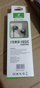 Fone GoldenUltra Paralelo cor Vermelho com pontas pretas (MODELO GT-R013