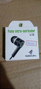 Fone GoldenUltra Paralelo cor Amarelo