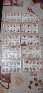 Cartela de Adesivos OBS: Valor pegar no Local