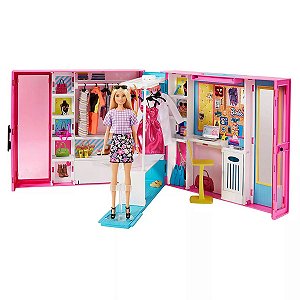 Barbie Closet Luxo Fashion Completo Com Roupas E Acessórios