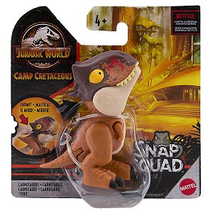 Dinossauro Carnotaurus - Snap Squad - Jurassic World - Mattel