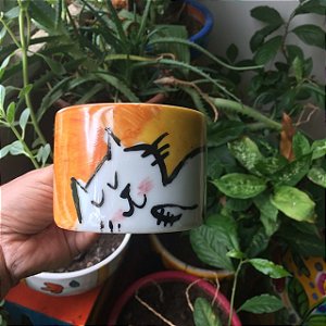 Xícara de chá GAtinho dormindo