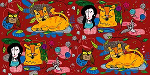 Tecido A Bela e a Fera