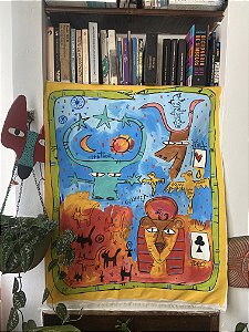 Tela Deusas do Egito -Hathor e Sekhmet/ água e fogo