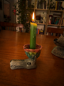 Castiçal Ritual Lobo