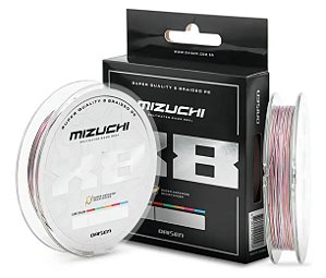 Linha Multifilamento Mizuchi 8x PE Multicolar 0,30