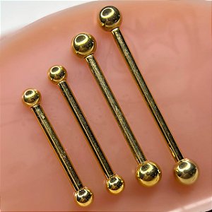 BARBELL PVD GOLD COD:271