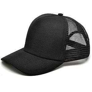 Boné Preto Telado Básico Unissex