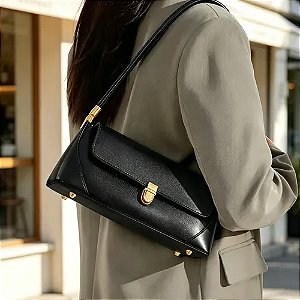 Bolsa Feminina Baguete Pequena De Ombro E Mão Pu Para Festas