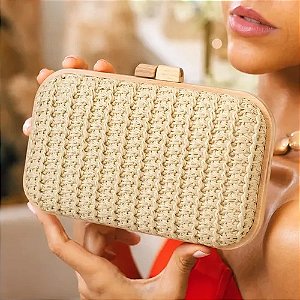Bolsa Clutch Festa Casamento Madrinha Bolsa De Palha Praia