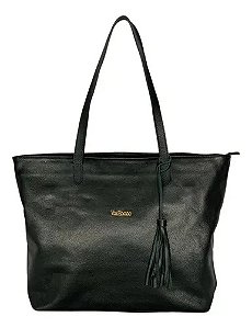 Bolsa De Lado Feminina Grande Sacola Couro Legitimo 100%