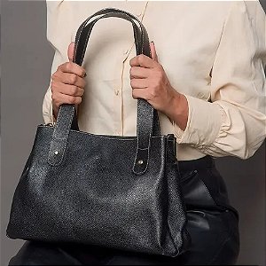Bolsa Feminina Ombro Menegatti Couro Legítimo Nouveau
