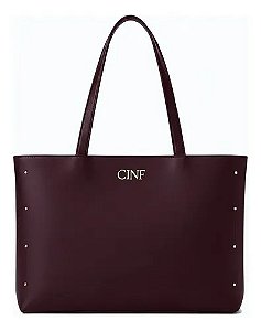 Bolsa Feminina Grande Sacola Universitária Resistente Cor Bordô
