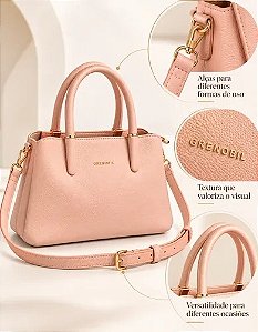 Bolsa Feminina Transversal Grenobil Com Alça Removível Preta