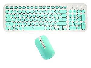 TECLADO + MOUSE SEM FIO QUANTA QTKTM20