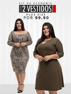 vestido justo plus size