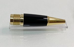 PONTEIRA DA 162 LEGRAND PRETA E DOURADA ROLLERBALL MONTBLANC