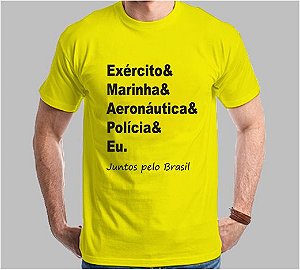 Camiseta Juntos pelo Brasil