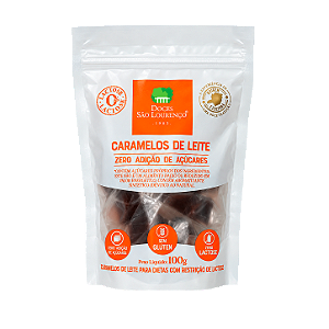 Caramelos de Leite Zero Açúcar e Zero Lactose 100g