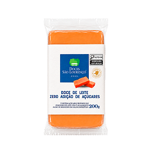 Doce de Leite Puro Zero Açúcar em Tablete 200g