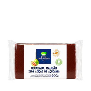 Goiabada Cascão Zero Açúcar em Tablete 200g