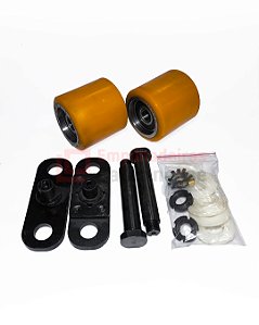 Conjunto de rodas + garfo para Paleteira Elétrica