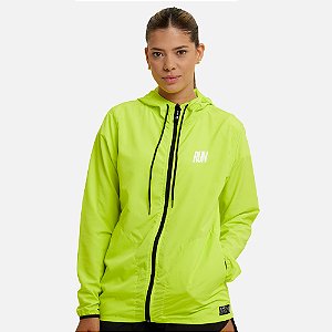 Corta Vento Impermeável Feminino Amarelo WSS Run Minimalist