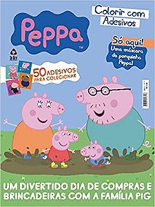 Livro - Peppa Pig - Revista para colorir: Um dia incrível com os