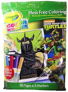 Livrinho Para Colorir - Color Wonder - Tartarugas Ninja - Crayola