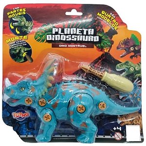 Planeta Dinossauro de Montar com Chave Trex Verde