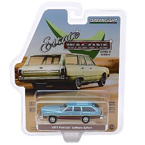 Carro Greenlight Estate Wagons - Pontiac Grand Lemans Safari 1977 - Escala 1/64