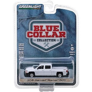 Miniatura Carro Chevrolet Silverado 1500 (2019) - Blue Collar Collection - Série 6 - 1:64 - Greenlight