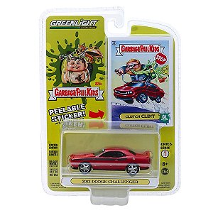 Miniatura Carro Dodge Challenger (2012) - "Clutch Clint" - Garbage Pail Kids - Série 1 - 1:64 - Greenlight