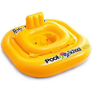 Baby Bote Pool School de Luxo Intex Amarelo