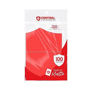 Sleeves Shield – Matte: Vermelho Central