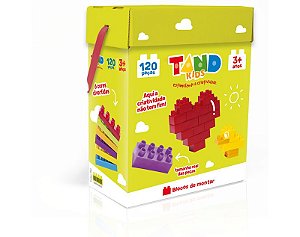 Blocos de Montar - Tand Kids - Baú 120 peças