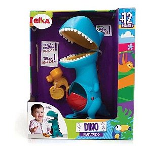 Boneco Dino Papa Tudo Brinquedo Didático Para Bebês - Elka