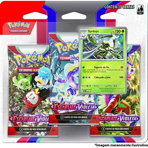 Pokémon - Blister Triplo Escarlate e Violeta 1 - Escarlate e Violeta