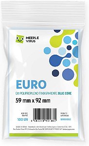 Sleeves Euro 59 x 92 mm (Blue Core)