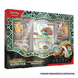 Pokémon Box de Coleção Escarlate e Violeta Destinos de Paldea Presa Grande ex  - Copag