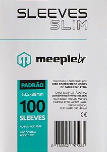 Sleeves - PADRAO SLIM (63,5x88mm) MeepleBR