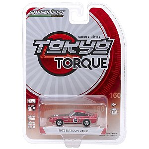 Miniatura Carro Datsun 240Z #12 (1972) Tokyo Torque - Série 6 - 1:64 - Greenlight