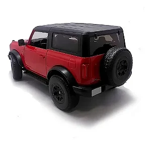 Miniatura Ford Bronco Wildtrak 2021 1:18 Vermelho SPECIAL EDITION