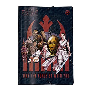 Pasta Aba Elástica Ofício Sem Lombo Star Wars Dac