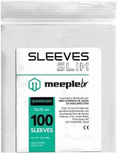 Sleeves MeepleBR SLIM - QUADRADO (70x70mm)
