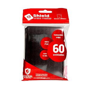 Sleeves Shield Mini Matte - Preto Central