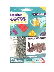 Nano Blocos - Animais Sortidos - Rinoceronte