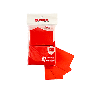 Sleeves Shield – Matte: Vermelho Central